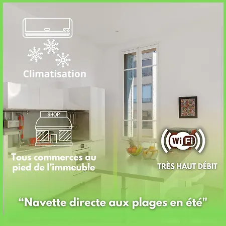 Apartment Spacieux Et Lumineux - Coeur De Quartier Gare De - Wifi Fibre